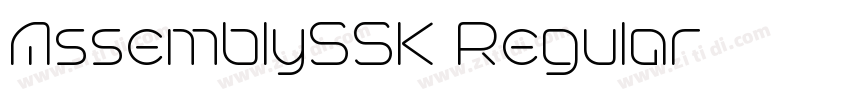 AssemblySSK Regular字体转换 AssemblySSK Regular字体转换
